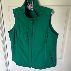 Coldwater Creek Green Quilted Women's Vest